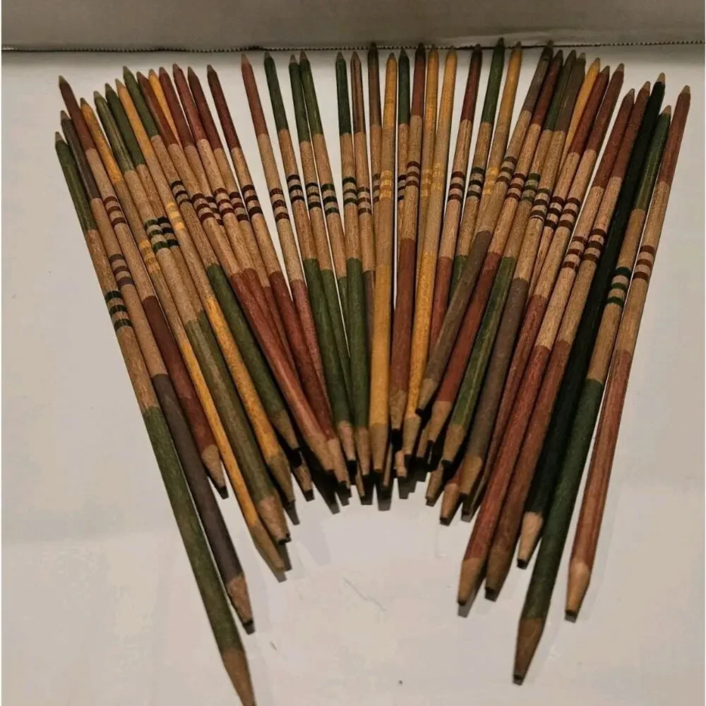 Melissa & Doug Old-Fashioned Pick-Up Sticks Game 41 Hand-Crafted Wood...